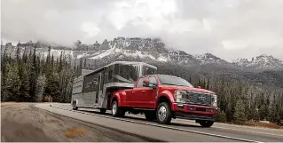  ?? Ford Motor Co./TNS ?? ■ Ford introduces the next level of Built Ford Tough heavy-duty pickup truck capability, power and technology with the new 2020 F-Series Super Duty pickup.