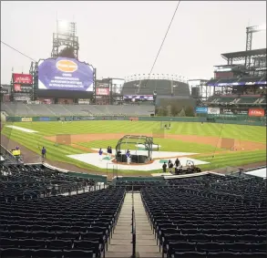  ?? David Zalubowski / Associated Press ?? Coors Field will host the MLB All-Star Game this summer after it was pulled from Atlanta in response to restrictiv­e voting laws.