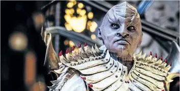  ?? HANDOUT ?? Mary Chieffo as the Klingon L’Rell in Star Trek: Discovery which debuts on Crave TV this month.