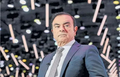  ?? BLOOMBERG ?? Detenido. Carlos Ghosn habría ocultado cerca de US$ 45 millones de ganancias en 5 años.