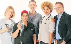  ??  ?? ADVICE The Trust Me, I’m a Doctor team – from far left, Gabriel Weston, Dr Saleyha Ashan, Dr Chris van Tulleken, Dr Zoe Williams and Dr Michael Mosley