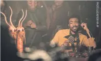  ??  ?? Donald Glover as Lando Calrissian in a scene from Solo.