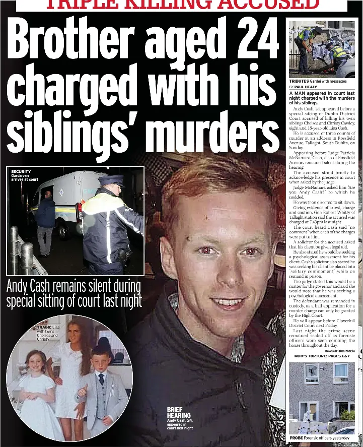 BROTHER CHARGED WITH TRIPLE MURDER PressReader