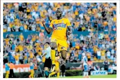  ??  ?? Valencia, actualment­e es jugador de Tigres de México.