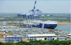  ?? AFP ?? China has a 99-year lease on the port facility at Hambantota