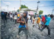  ?? Photo: AP ?? Law and order has broken down in Haiti.