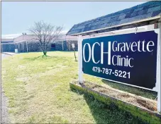  ?? Submitted photo ?? The OCH Gravette Clinic is expanding its hours to include a Saturday morning clinic. Clinic manager Tammy Colvin has announced that the facility will now be open from 9 a.m. to noon on the second and fourth Saturdays of each month. It is hoped the additional hours will make it easier for those unable to visit the clinic during the workweek.