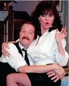  ?? ?? Long-running: Gordon Kaye and Vicki Michelle in ‘Allo ‘Allo