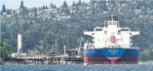  ?? JONATHAN HAYWARD/THE CANADIAN PRESS ?? The federal government announced it will buy the Trans Mountain pipeline, as well as Kinder Morgan’s expansion project and shipping terminal in B.C.