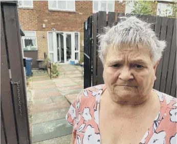  ??  ?? Verna Cole is angry after she says the council told her she must pay £25 to replace her wheelie bin.