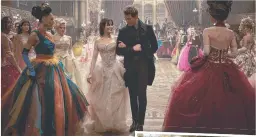  ??  ?? Camila Cabello and Nicholas Galitzine in Cinderella and (right) Gemma Arterton and Lucas Bond in Summerland.