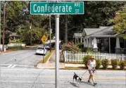  ?? ALYSSA POINTER/ALYSSA.POINTER@AJC.COM ?? A “listening session” tonight will allow members of the public to weigh in on a proposal to change the name of Confederat­e Avenue.