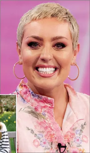  ?? ?? Touching...Amy on Loose Women. Left, Kate announces cancer diagnosis