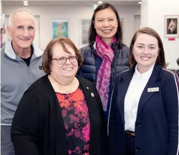  ??  ?? Rotary Club Youth Director, Chris Morris, Teresa Mitchell, Dr. Darlene Lim and Baw Baw Councillor Jessica O’Donnell at the Warragul Regional College science week event.