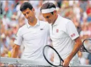  ?? GETTY IMAGES ?? Novak Djokovic (left) had beaten Roger Federer in a five-set thriller in the 2019 Wimbledon final.