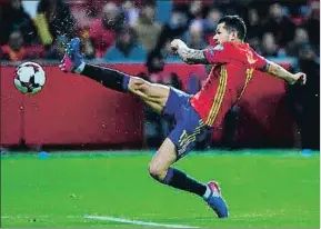  ?? MIGUEL RIOPA / AFP ?? Vitolo ha sido titular en los siete partidos de Lopetegui y suma 4 goles