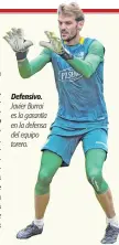  ??  ?? Defensivo. Javier Burrai es la garantía en la defensa del equipo torero.