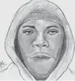  ??  ?? Sketch of the suspect wanted for sexually assaulting a woman Monday on the South Side.
| CPD