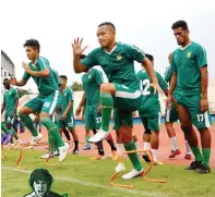  ?? ANGGER BONDAN /JAWA POS ?? SEMANGAT!: Skuad Persebaya Surabaya segera berlatih bersama lagi.