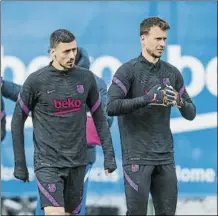  ?? FOTO: PERE PUNTÍ ?? Lenglet y Neto, dos casos pendientes de resolver