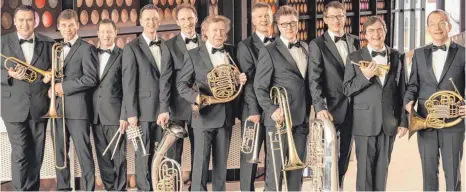  ?? FOTO: PETER ADAMIK ?? Die Formation German Brass kommt am 17. März 2019 ins Konzerthau­s in Ravensburg. Der Vorverkauf hat jetzt begonnen.