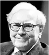  ??  ?? Warren Buffett