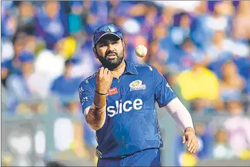  ?? ?? Mumbai Indians' Rohit Sharma will lead India in the WTC final against Australia.