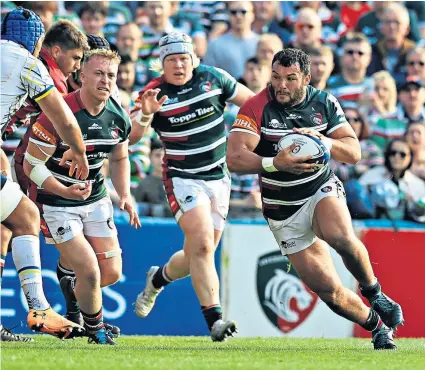  ?? ?? Premier talent: Ellis Genge, who is moving to Bristol Bears next season, has been remarkable for Leicester Tigers this campaign