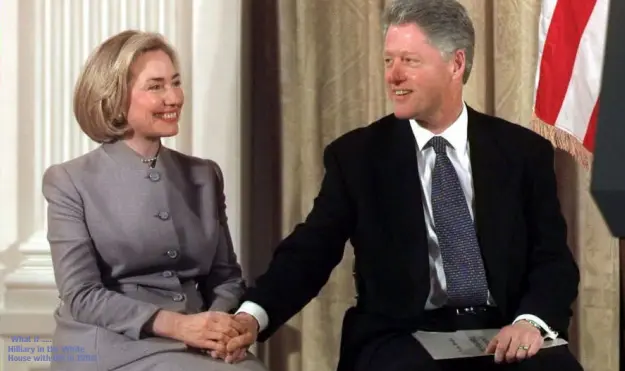  ??  ?? What if .....
Hilliary in the White House with Bill in 1998