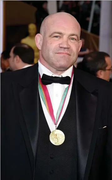  ??  ?? Wrestler Mark Schultz, subject of the film Foxcatcher, at the Academy Awards in 2015.