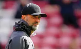  ?? ?? Jürgen Klopp says Liverpool will not be complacent when they face Sheffield United in the Premier League. Photograph: Peter Byrne/PA