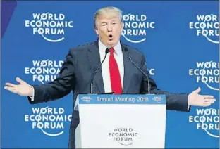  ?? DENIS BALIBOUSE / REUTERS ?? Els EUA es refermen com el país més competitiu del món per al Fòrum de Davos