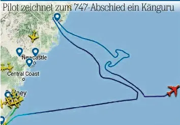 Pilot Zeichnet Zum 747 Abschied Ein Kanguru Pressreader