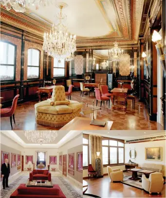  ??  ?? The palatial Salon Historique, Rare Handcrafts Room and Salon VIP within the historic building are well worth a visit