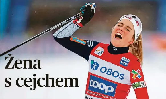 ?? Foto: Reuters ?? Návrat ve velkém stylu Therese Johaugová je po dopingové aféře zpět a vede Světový pohár.