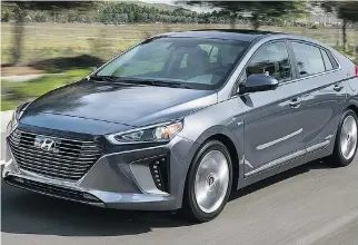  ??  ?? The Hyundai Ioniq Blue hybrid topped the field with a yearly fuel cost of $763.