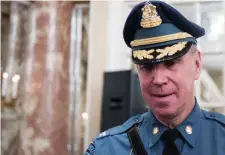  ?? Boston Herald file ?? SIX-FIGURE FAREWELL: Former State Police superinten­dent Richard McKeon