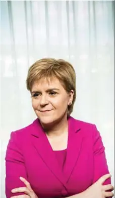  ?? © belga ?? Als Nicola Sturgeon doorzet, zal Westminste­r het referendum aanvechten.