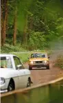  ??  ?? BELOW George vs Tomkins as Triumph chases down MG at superb Bo’ness Hillclimb.