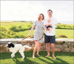  ?? Contribute­d Photo ?? Dr. Courtney Haviland, 33, Dr. William Shrauner, 32, with their 1-year-old son, Teddy.