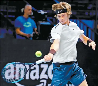  ??  ?? El primer sembrado del torneo, Andrey Rublev