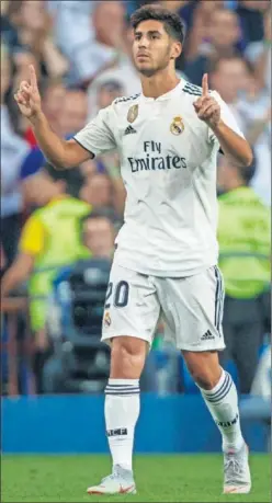  ??  ?? EN RACHA. Asensio marcó su primer gol de la temporada al Espanyol.