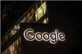  ?? ?? A Google office in Ireland in 2021. Photograph: Artur Widak/NurPhoto via Getty Images