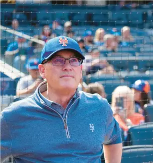  ?? MARY ALTAFFER/AP ?? Mets owner Steve Cohen looks on before the start of a Sept. 17 game between the Mets and the Reds in New York.