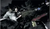  ?? COURTESY OF HAYWARD POLICE DEPARTMENT ?? Hayward police body cam footage shows Roy Nelson Jr. being restrained by officers before his death in 2015.