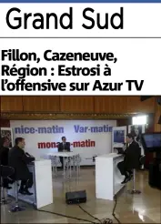  ?? (Photo Frantz Bouton) ?? Le deuxième numéro du Forum Azur TV Nice-Matin a été enregistré au siège de notre titre.
