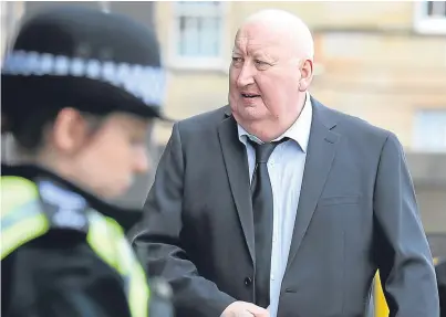  ?? Picture: PA. ?? Harry Clarke, the driver of a bin lorry which crashed killing six people in 2014, outside Glasgow Sheriff Court where he admitted culpable and reckless driving on a separate occasion nine months after the tragedy.