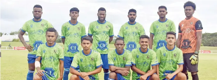  ?? Photo: Fiji FA ?? Greenstar FC at Lawaqa Park, Sigatoka on January 8, 2021,Back: (from lef) Tomasi Tuicakau (c), Zoeb Rahim, Taniela Raubula, Zahid Ali, Nihkil Dewan, Ben Rokobaro. Front: Waisale Tale Jnr, Zain Ali, Setareki Vola, Abdul Farid and Romit Narayan.