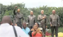  ?? BONGANI MBATHA/African News Agency (ANA) ?? STATUES of ANC presidents on display. The writer says the money spent on statues should’ve been used for worthier causes. |