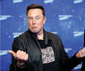  ?? REUTERS ?? Elon Musk verursacht­e mit einem Tweet ein Bitcoin-Erdbeben.